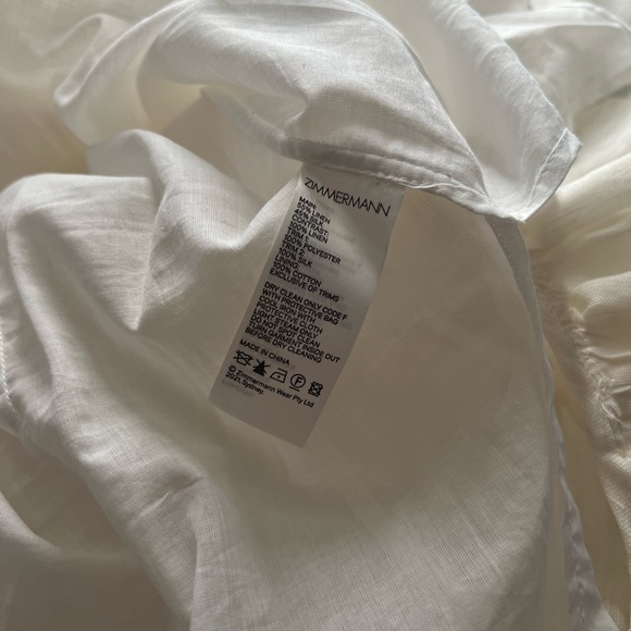 Zimmermann Botanica Petal Gown NWT Size 2 US 6-8 Medium White Floral Dress - Picture 8 of 14